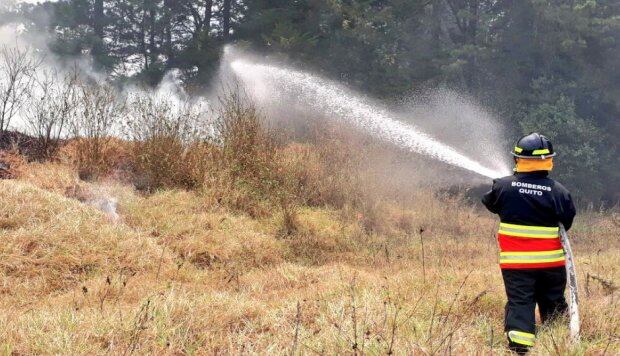 Más de 800 hectáreas son consumidas en incendio forestal en el sur de Quito