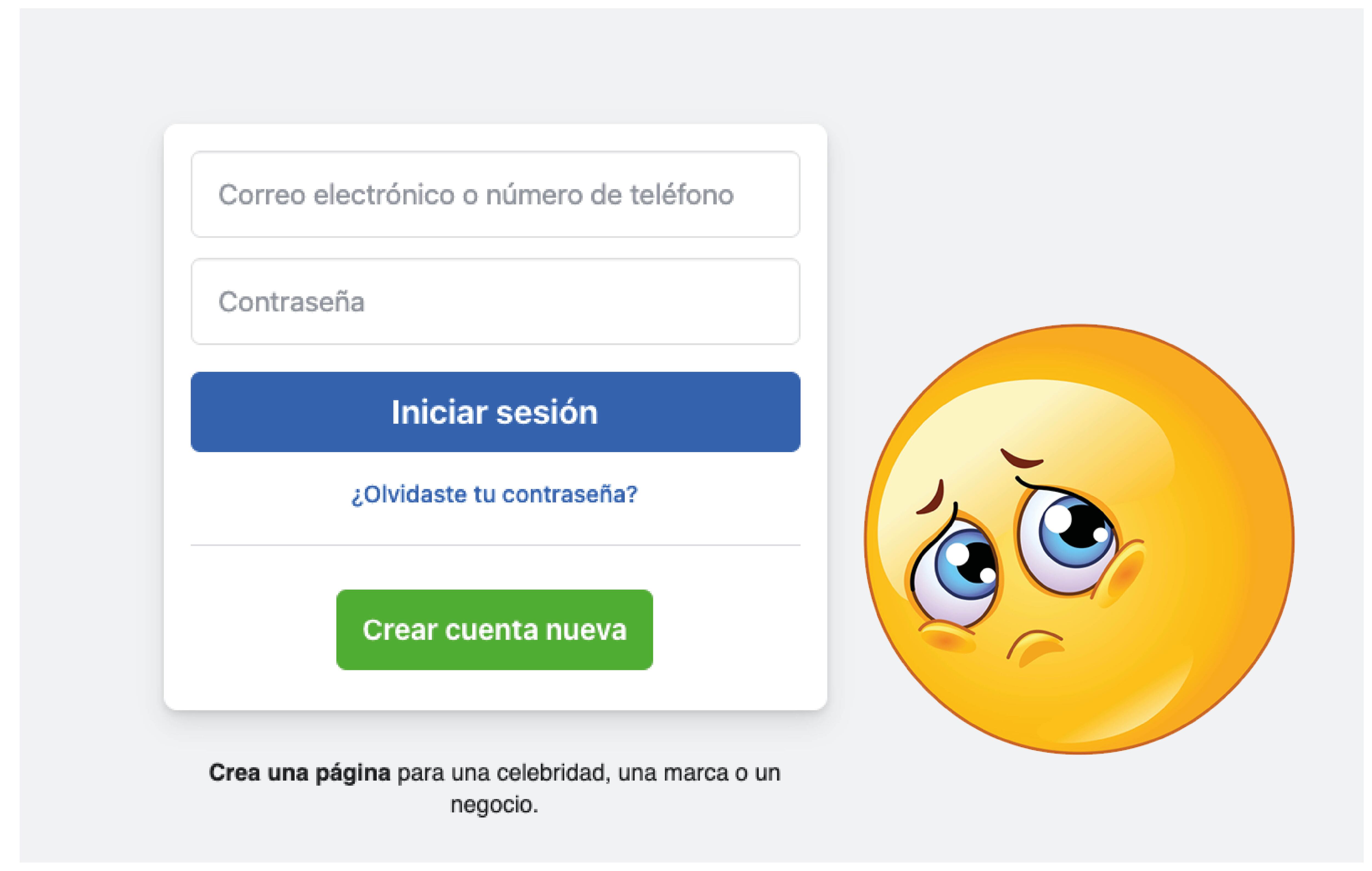 Recuperar contraseña de Facebook