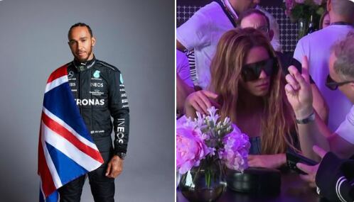 ¿Su amuleto de la suerte? Shakira reaparece en la Grand Prix Londres 2023 para ver a Lewis Hamilton