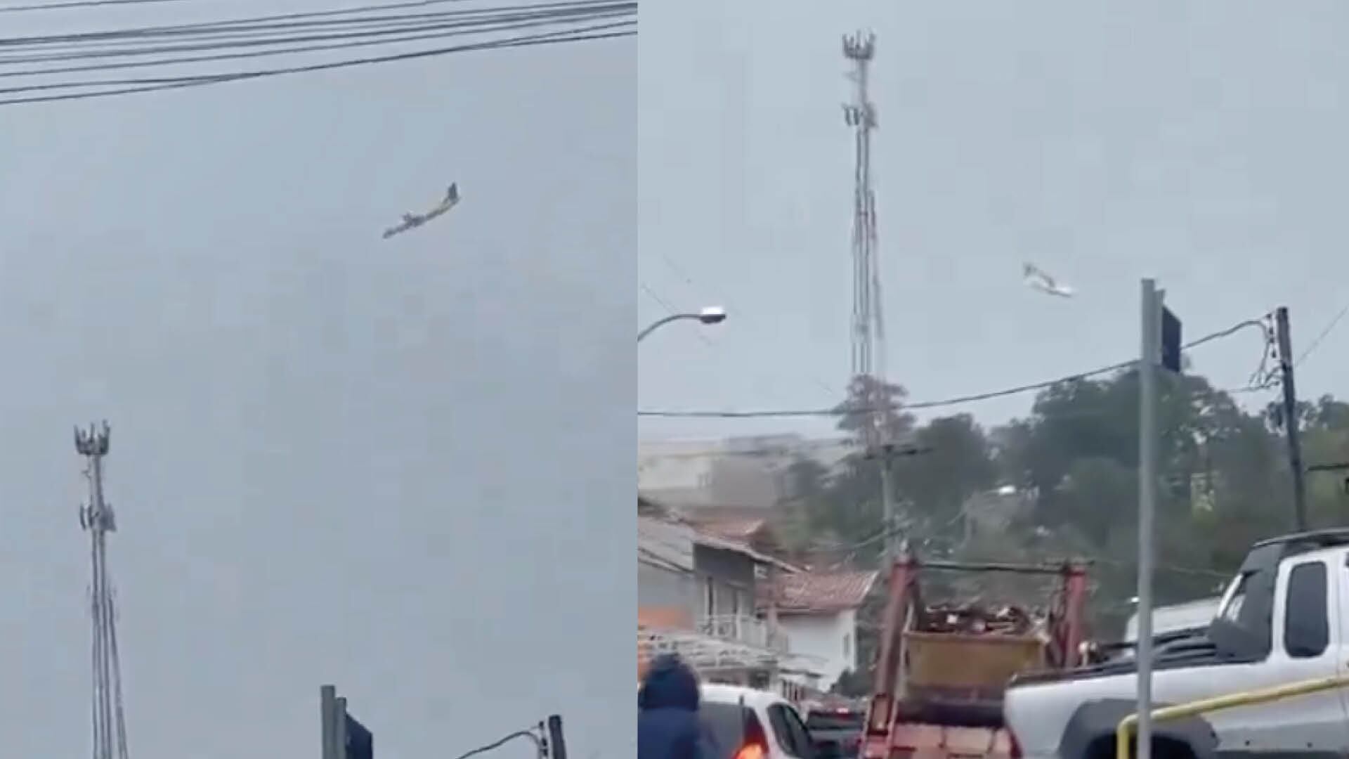 Impactantes imágenes: avión con 62 ocupantes cayó en zona rural del estado de Sao Paulo en Brasil este viernes