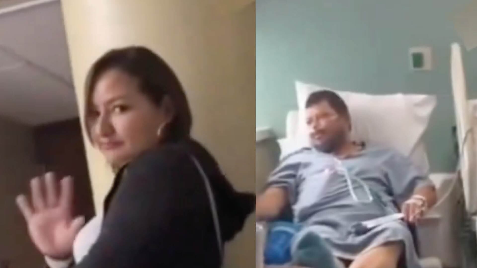 Amante va a visitar a su “pareja” al hospital sin importarle que también estaba la esposa